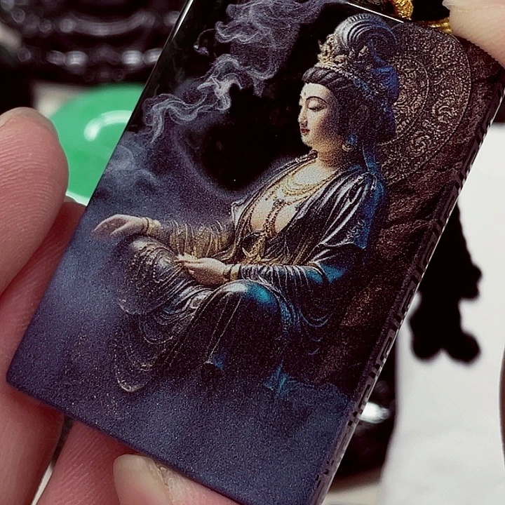 翡翠未镶嵌颈饰先鉴后发一物一证