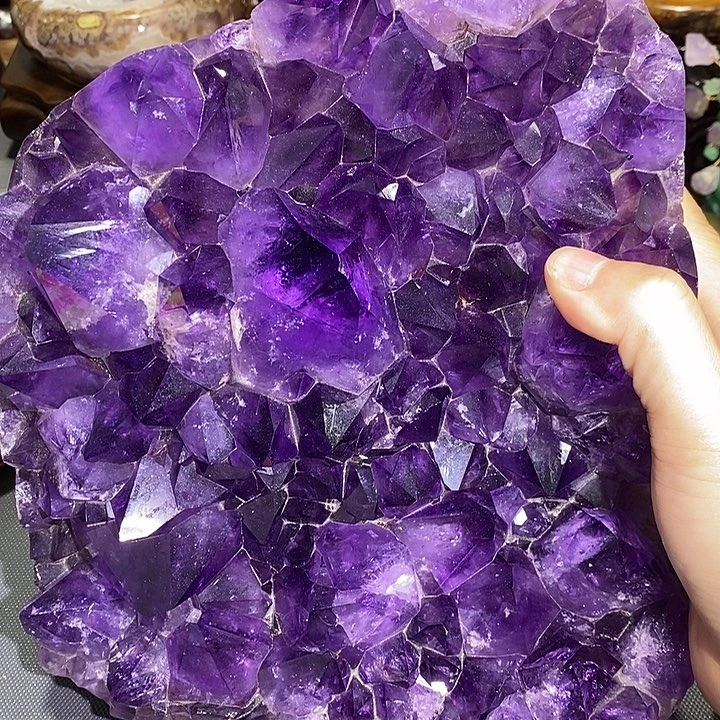 摆件未镶嵌紫晶紫晶大牙摆件