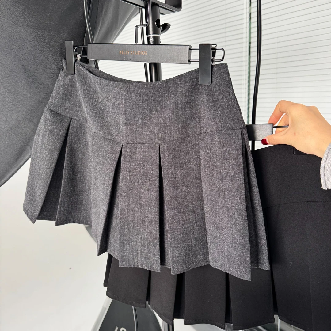 【清仓】MS065百褶裙黑色A型