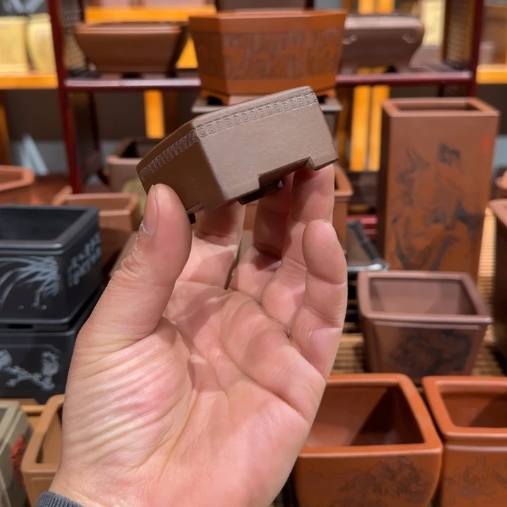 紫砂花盆全手工制作