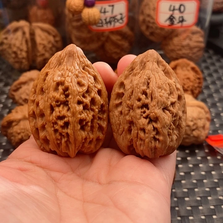 吊坠文玩核桃35带鱼