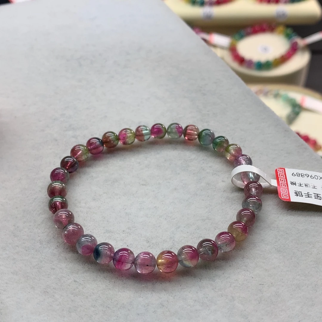 【闪购商品】未镶嵌手链碧玺西瓜单圈5.8