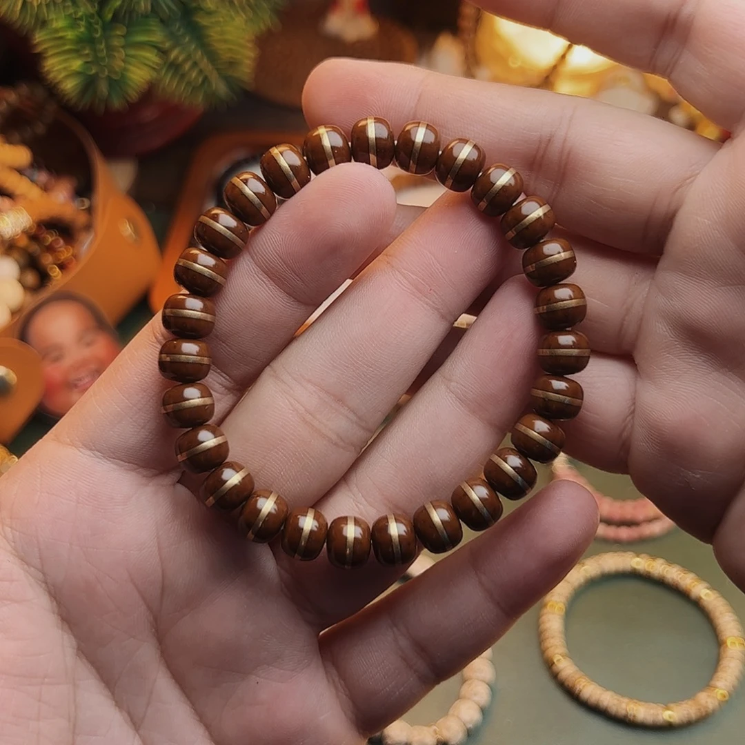 菩提根/象牙果手串紫金鼠一线天