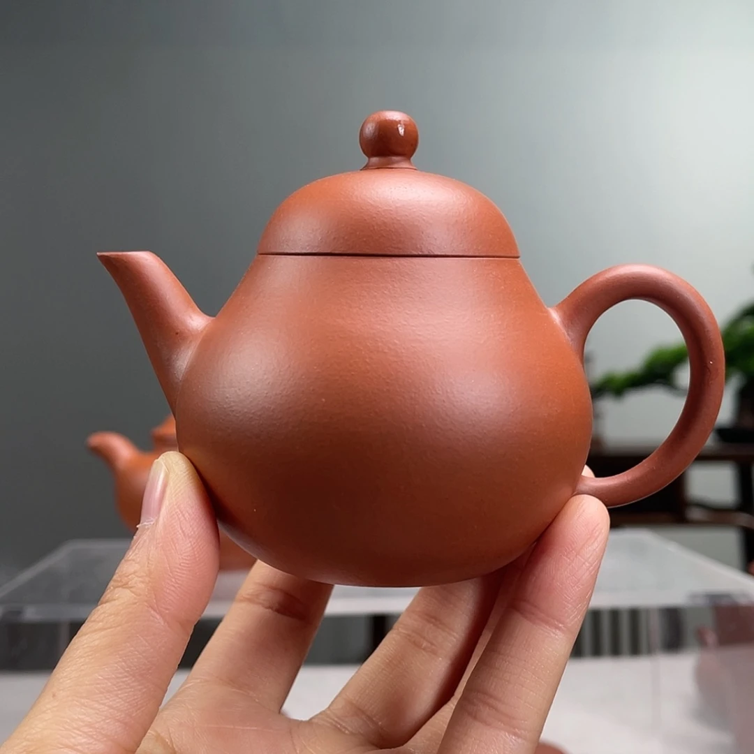 【闪购商品】茶壶紫砂生料朱泥梨子容量130cc