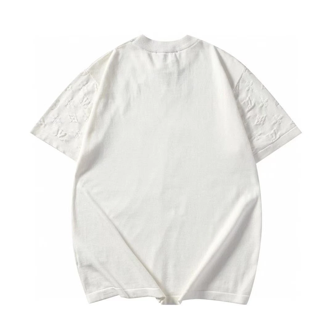 【25156】驴家男士T恤-双袖暗花五色针织