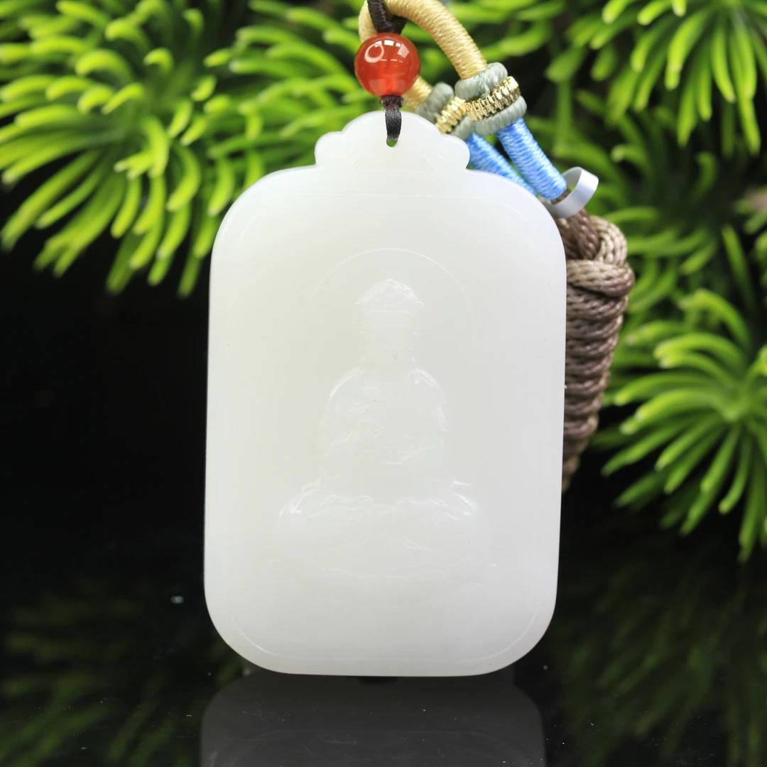 9和田玉羊脂白观音/300202保利厦门拍卖