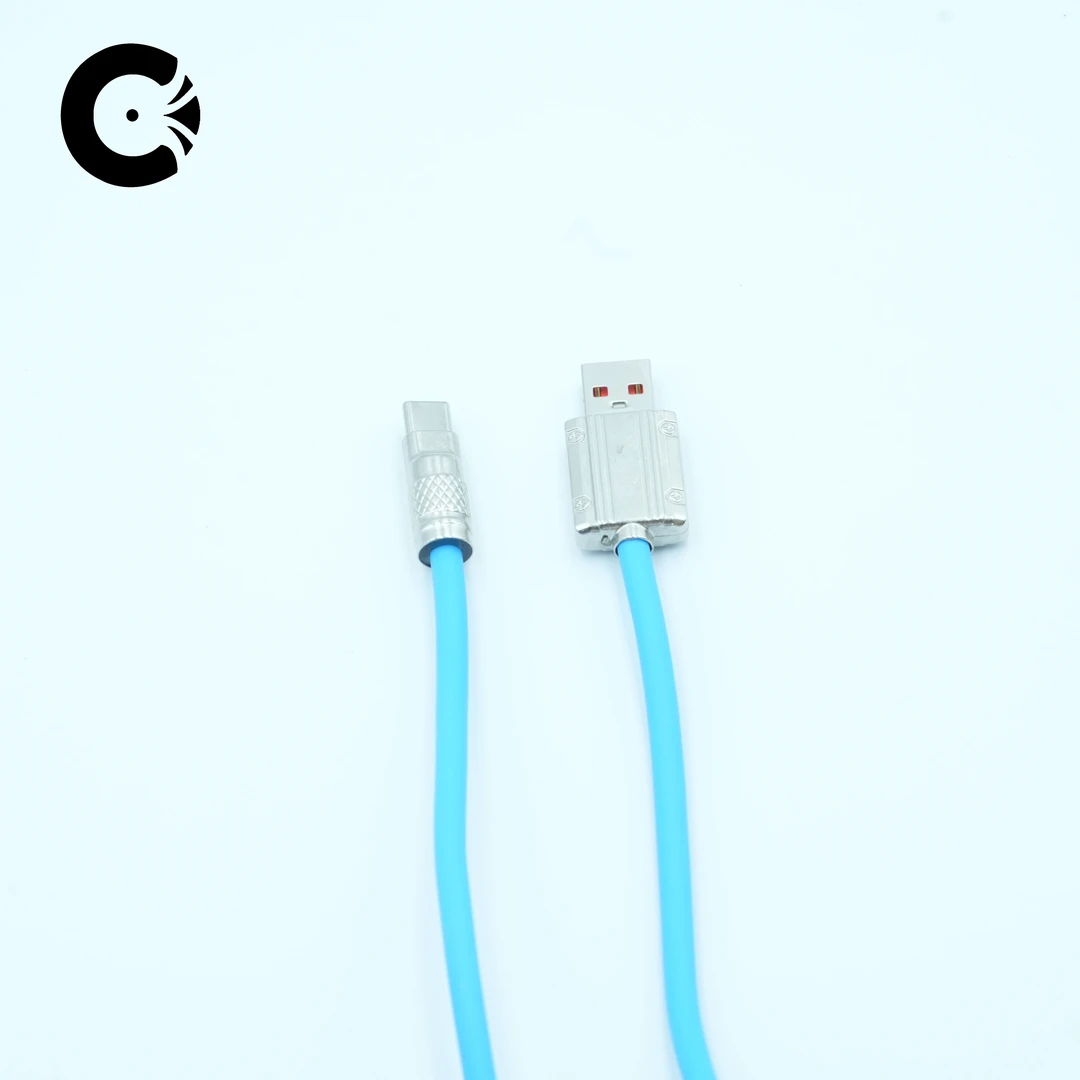 机甲防断超级快充数据线适用于安卓苹果通用充电线