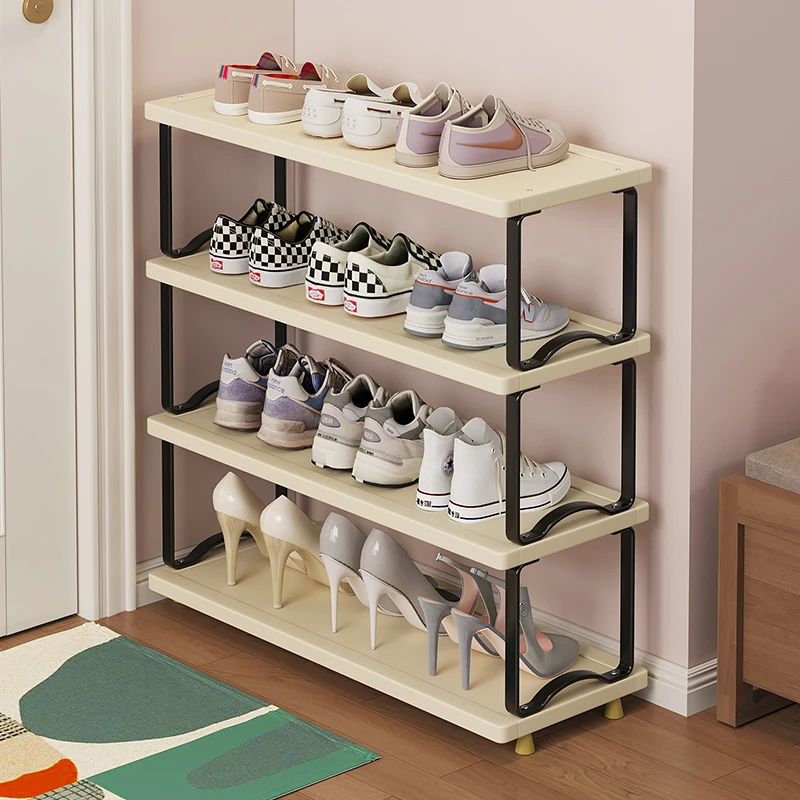 ins奶油风鞋架子多层收纳出租房宿舍门口专用2025年新款结实耐用