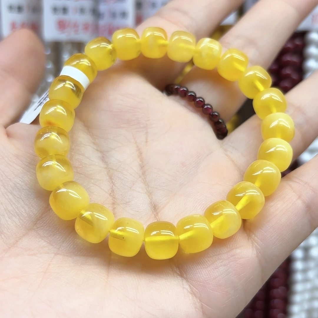 向****裸石琥珀未镶嵌拍二单发一串