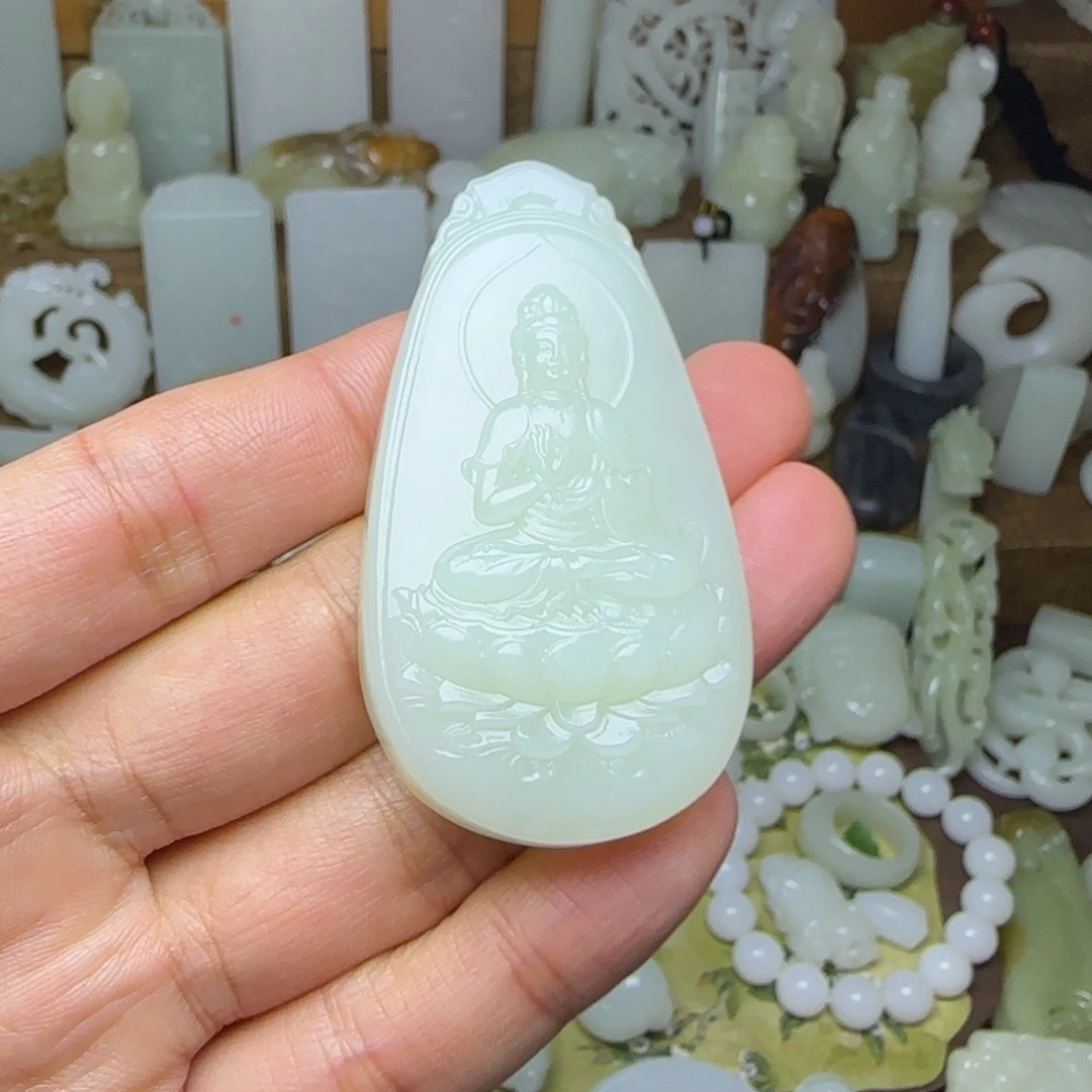 和田玉未镶嵌挂件