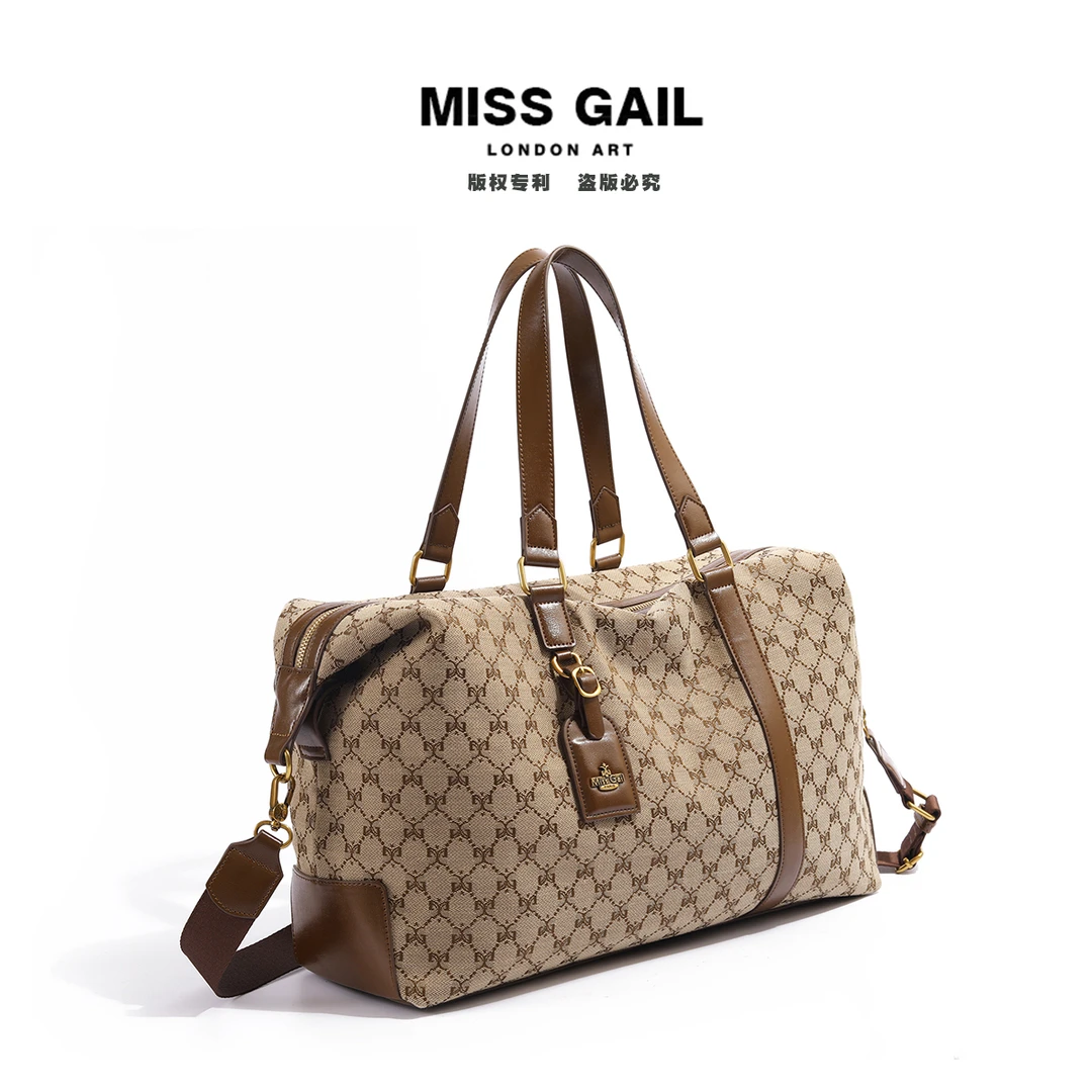 Miss Gail新款时尚休闲潮流印花旅行手提包8003提花