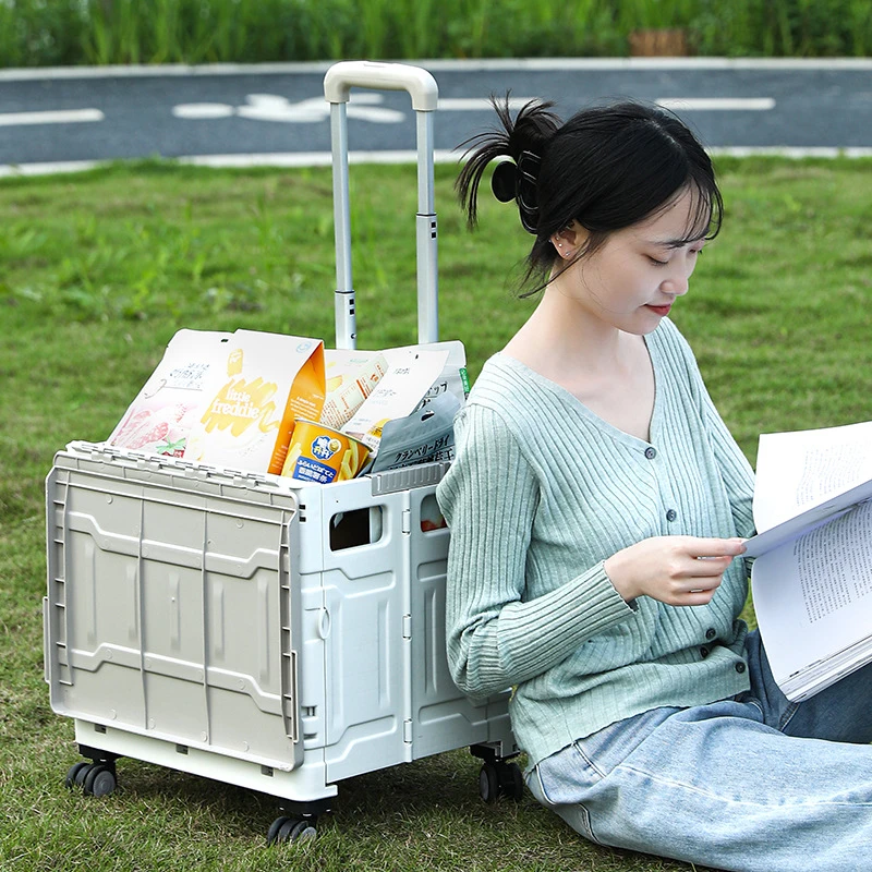 小推车折叠拉车买菜拉车购物车购物家用露营购物便捷户外野营小