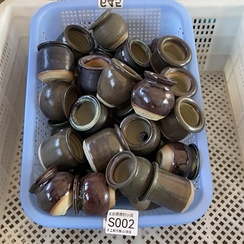 紫砂花盆猫*团002微瑕品口径3厘米左右