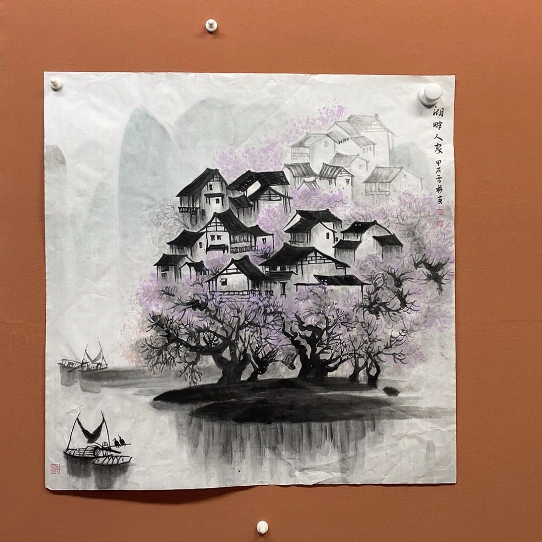 国画4平尺国画作品