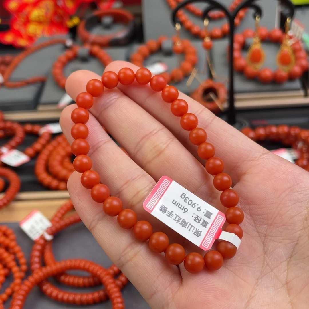 南红玛瑙6+mm 单圈未镶嵌轻*