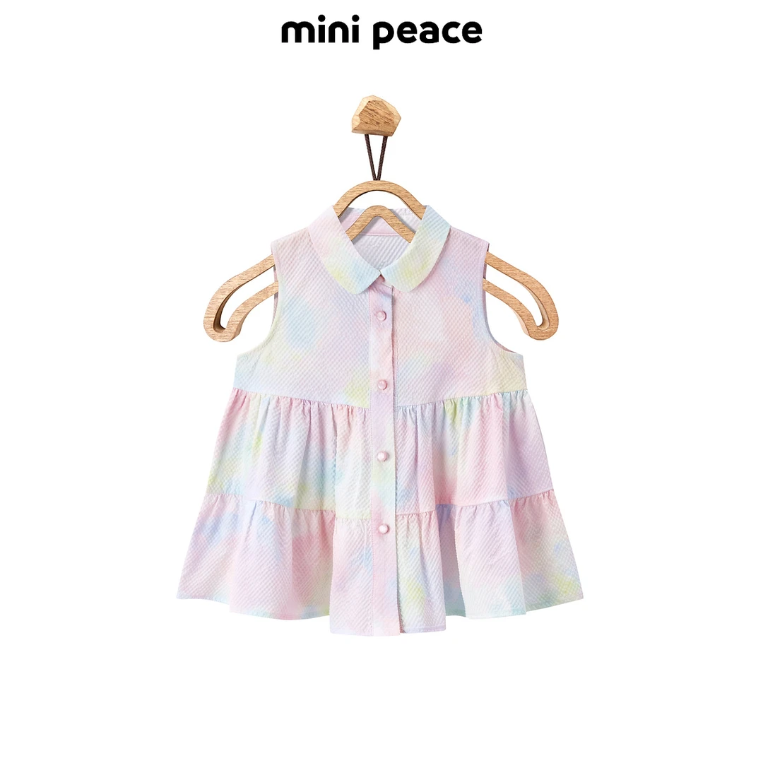 【专柜同款】MINIPEACE太平鸟童装女童上衣女童无袖T恤宝宝夏装