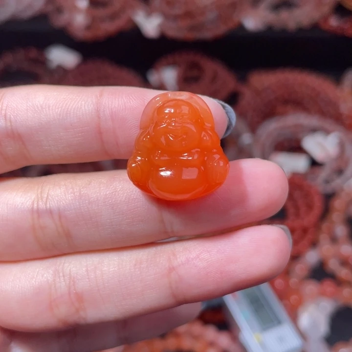 南红玛瑙未镶嵌芬达宝宝佛2134