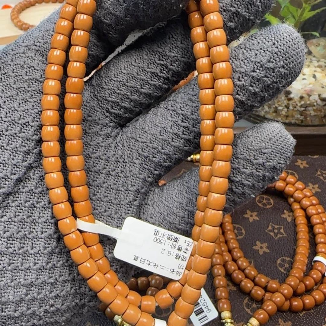 吊坠橄榄核老挝6.2mm三花面无白108