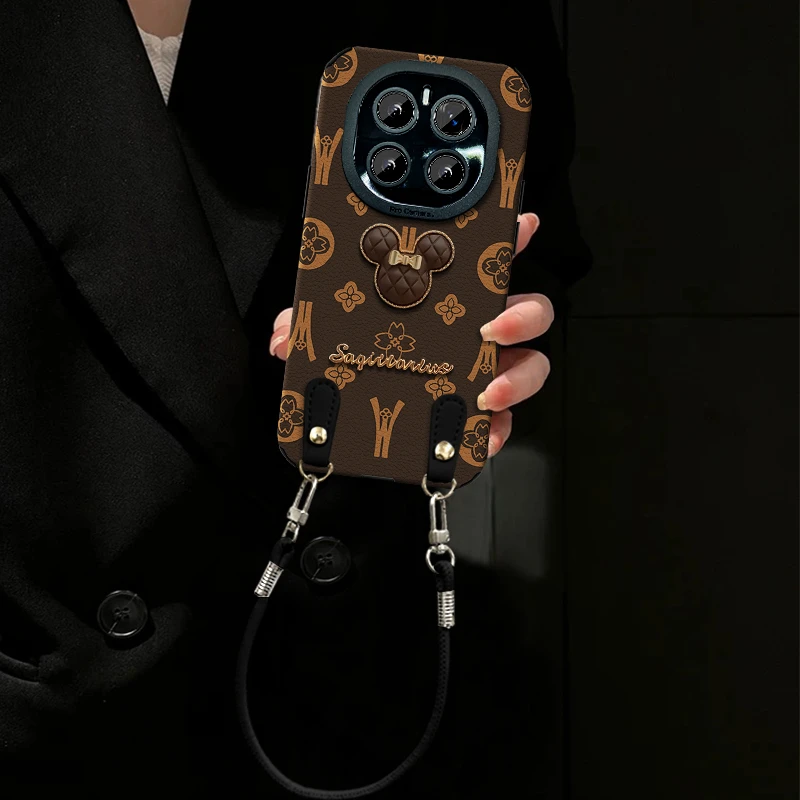 汇客凡品【荣耀Magic7/Pro】轻奢皮质荔枝纹ins创意防摔手机壳