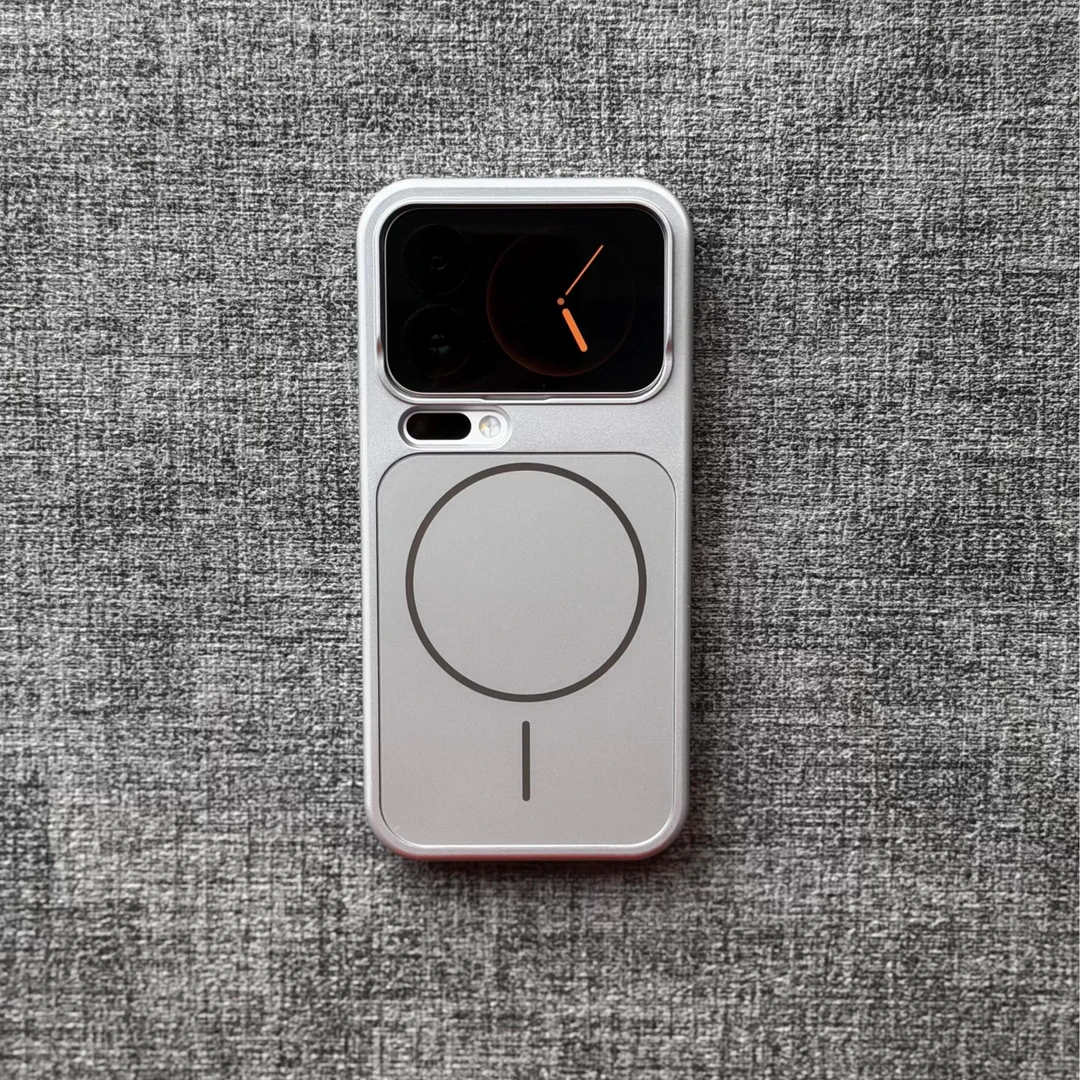 适用小米17ProMax高级感哑光电镀AG磨砂不挡广角带磁吸防摔手机壳