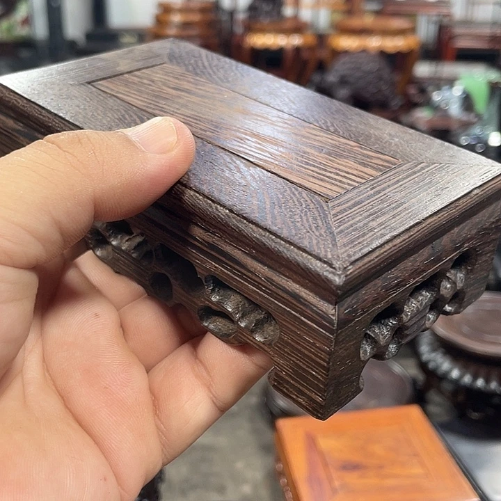 琉璃手工艺品红木底座工艺品