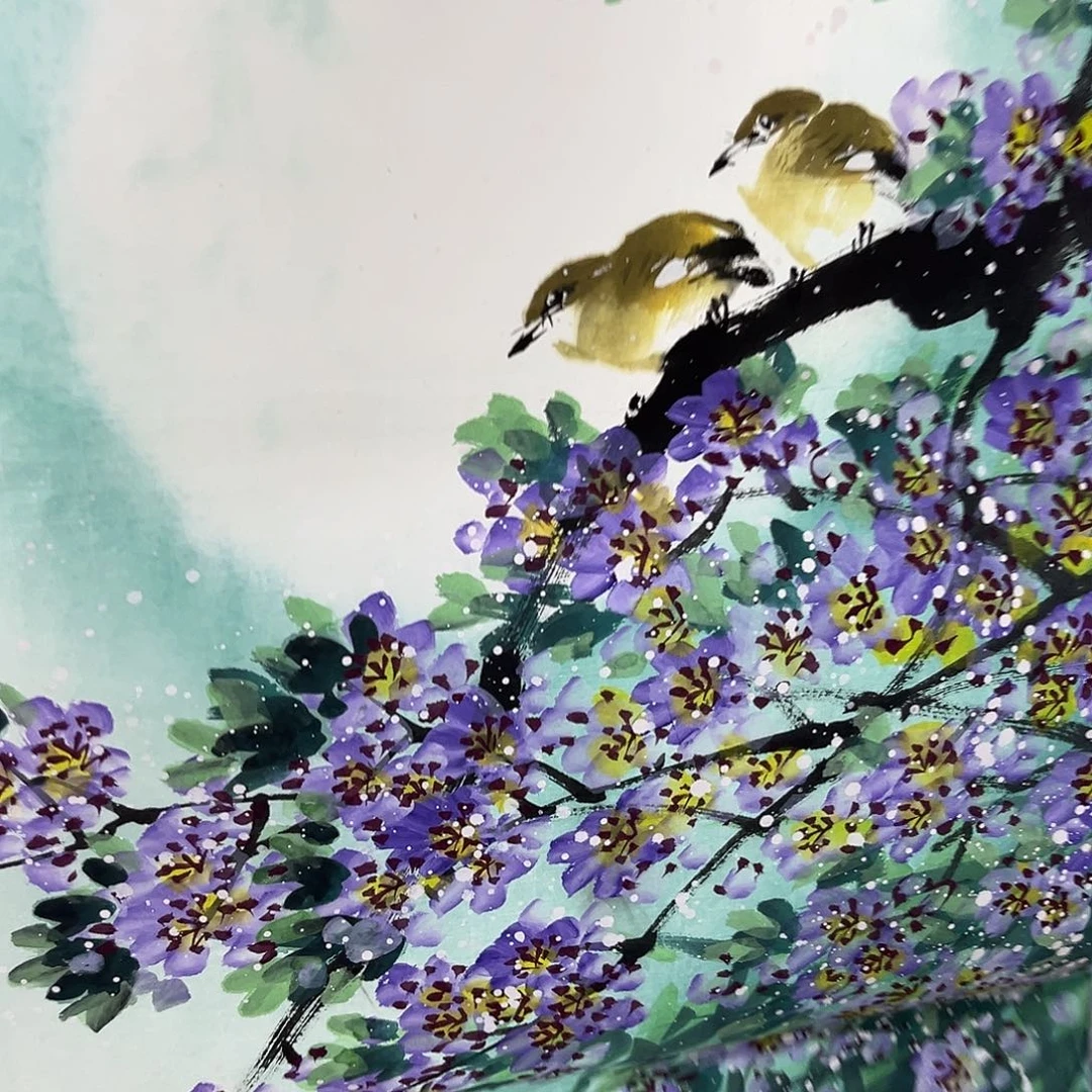 国画国画老师手绘作品