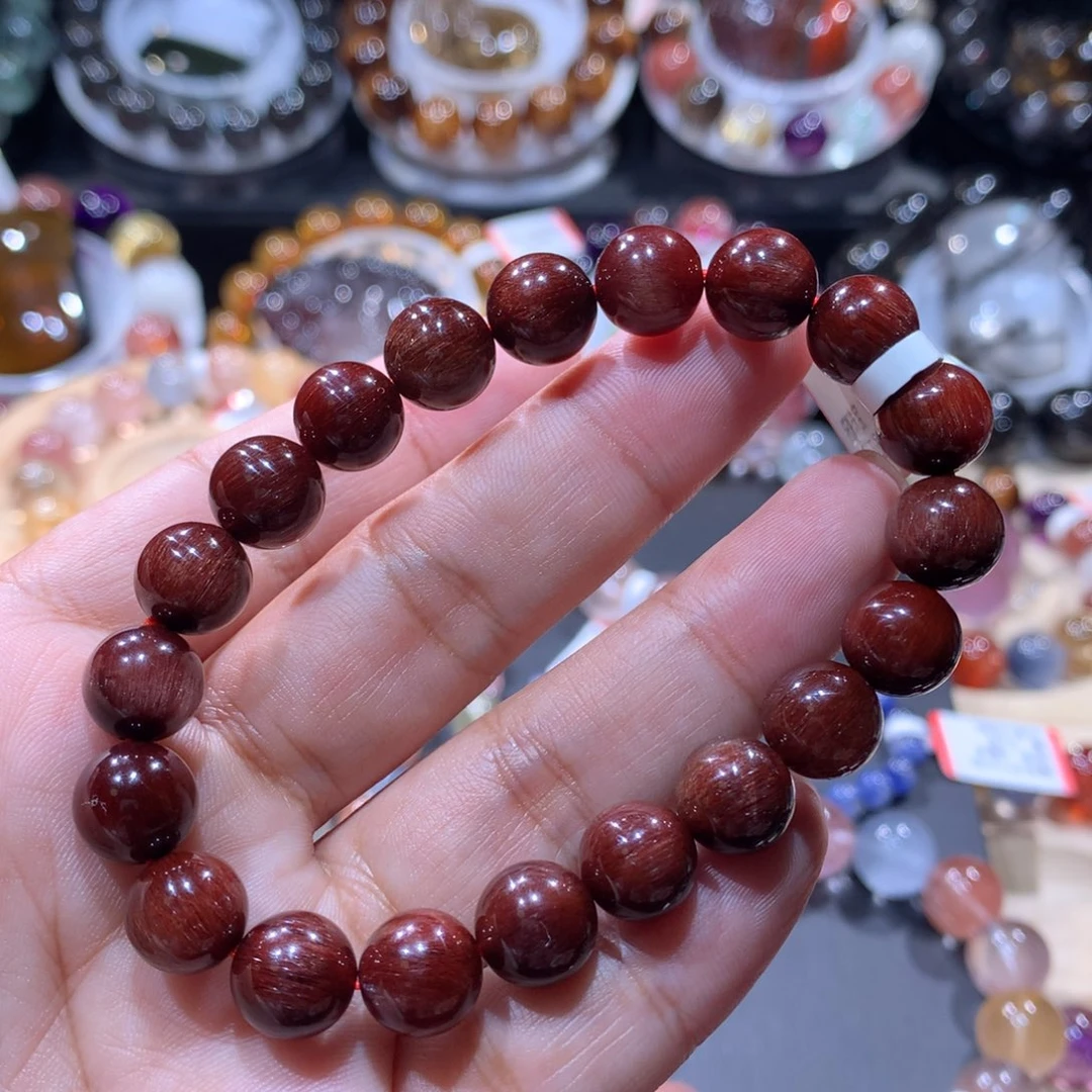 手链未镶嵌水晶红发晶9.5mm
