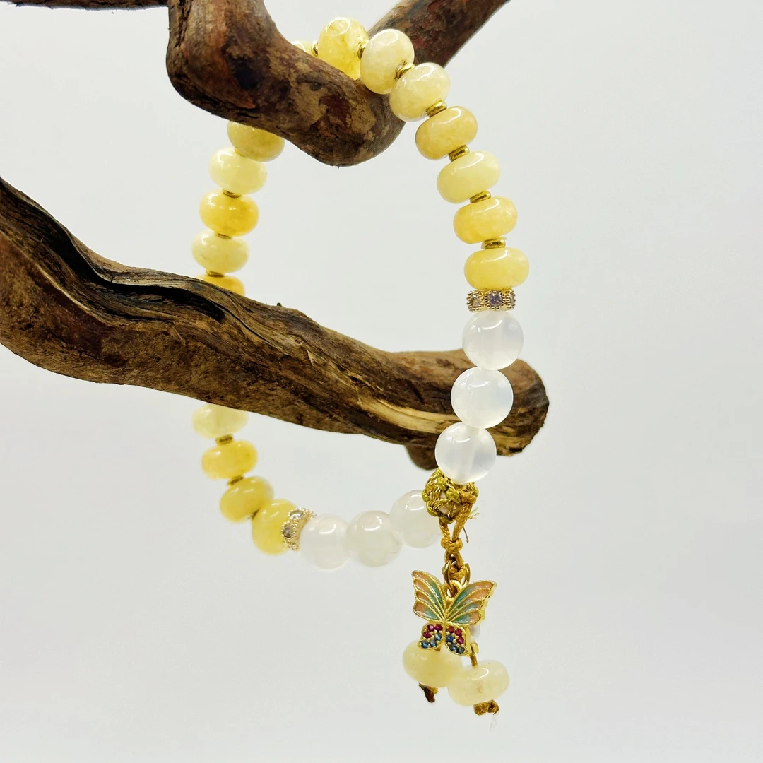 S1047 费玉算盘珠单圈手串（无礼盒）