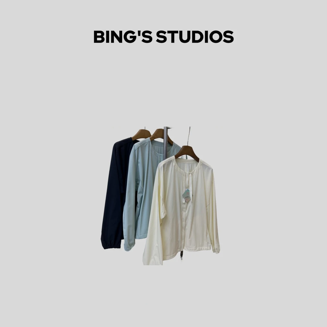Bing Studios｜夏季时尚透气防紫外线百搭显瘦运动防晒衣 6066