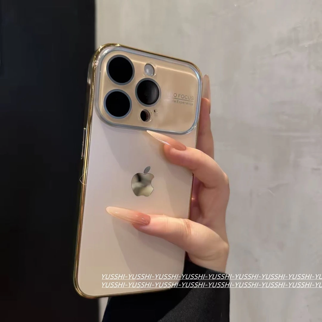 新款秒变17简约大视窗沙漠金适用苹果16promax手机壳高级iPhone15
