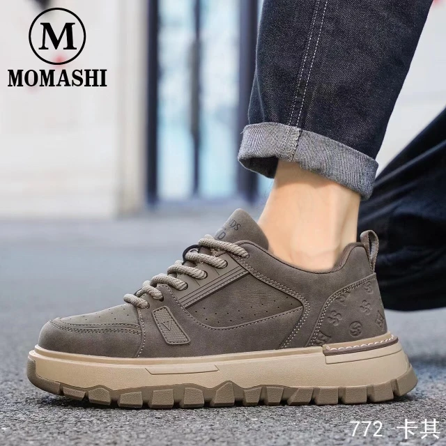 冬季时尚休闲鞋春季卡其时尚男士户外防滑皮鞋运动轻便