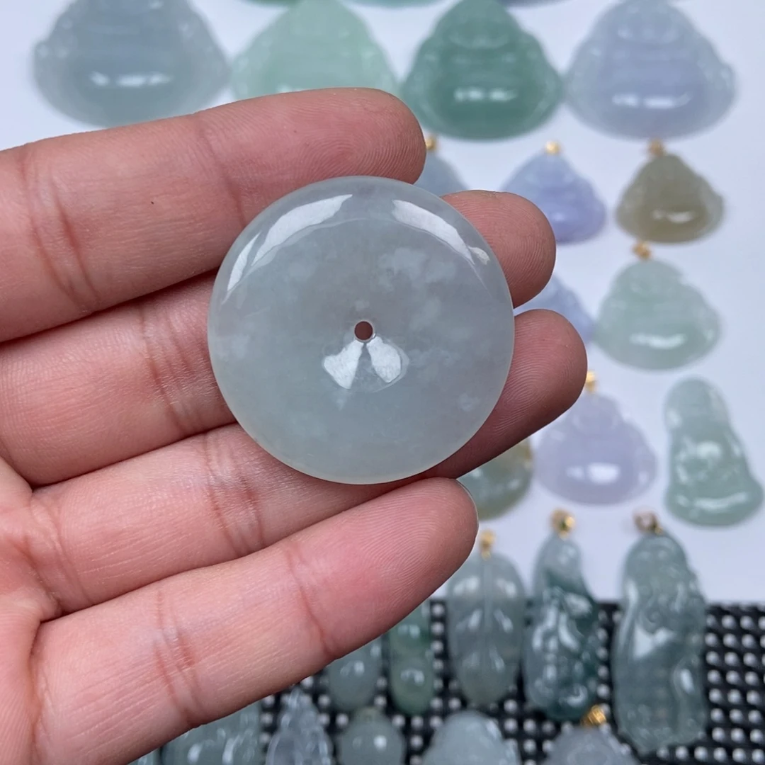 翡翠未镶嵌颈饰缅甸天然A货翡翠