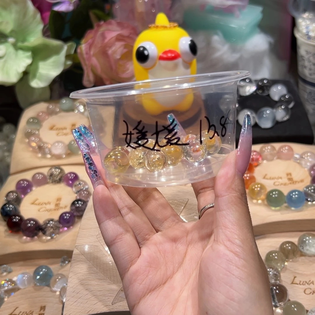 媛***哒烟晶手链银S925镶嵌