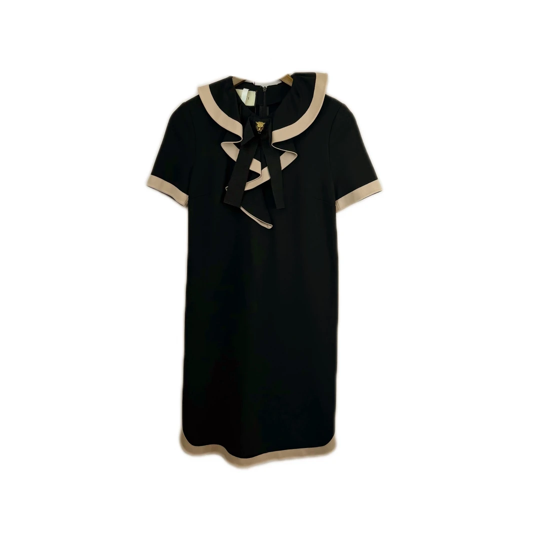 99新 GUCCI/古驰 02045 荷叶边连衣裙 99新