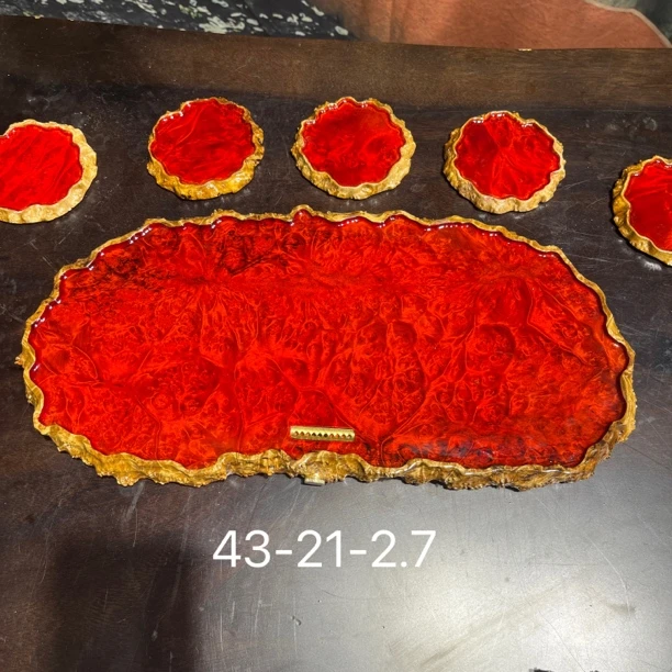 43-21-2.6黄金樟茶盘干泡托盘壶承高端整块原木树根满榴花