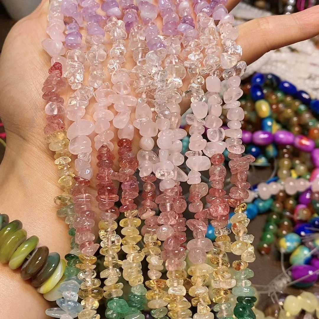 玛瑙/玉髓散珠天然多宝水晶一条碎碎
