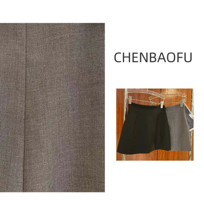 防走光半身裙显瘦时尚遮胯黑色立体抗皱通勤高腰a字短裙