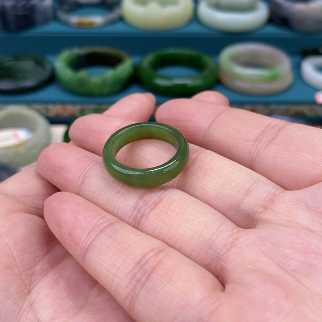 和田玉戒指18+未镶嵌