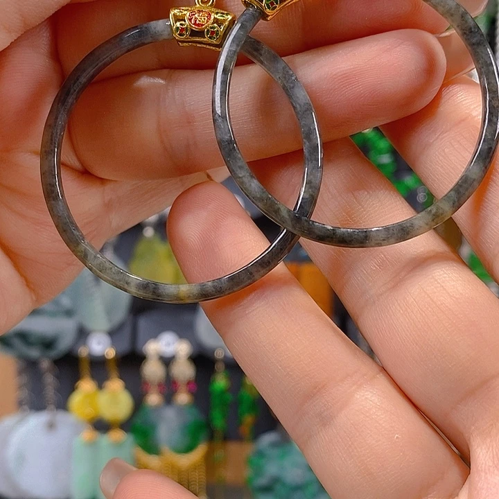 翡翠未镶嵌耳饰翡翠