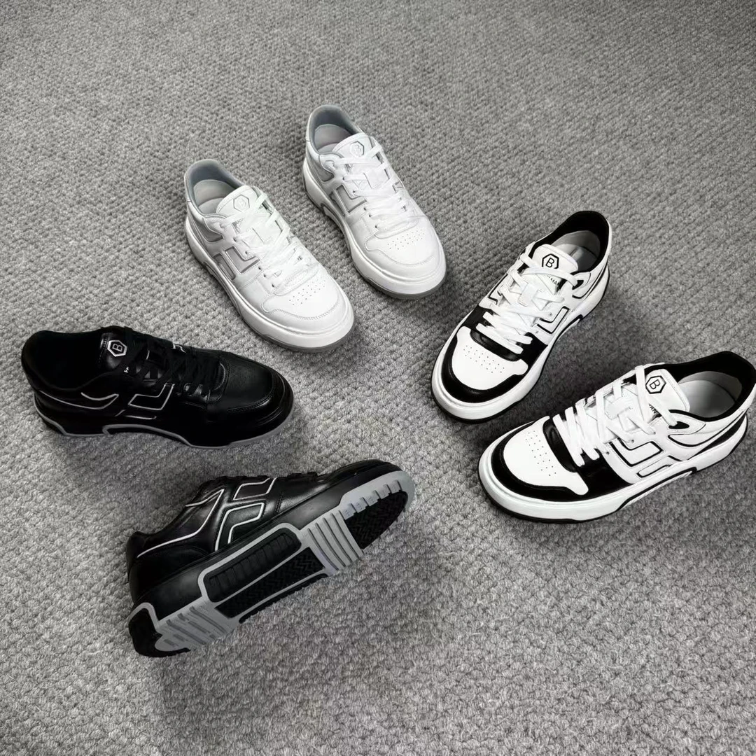 男士时尚系带款休闲皮鞋Q23-16A男士秋季新款透气百搭休闲皮鞋