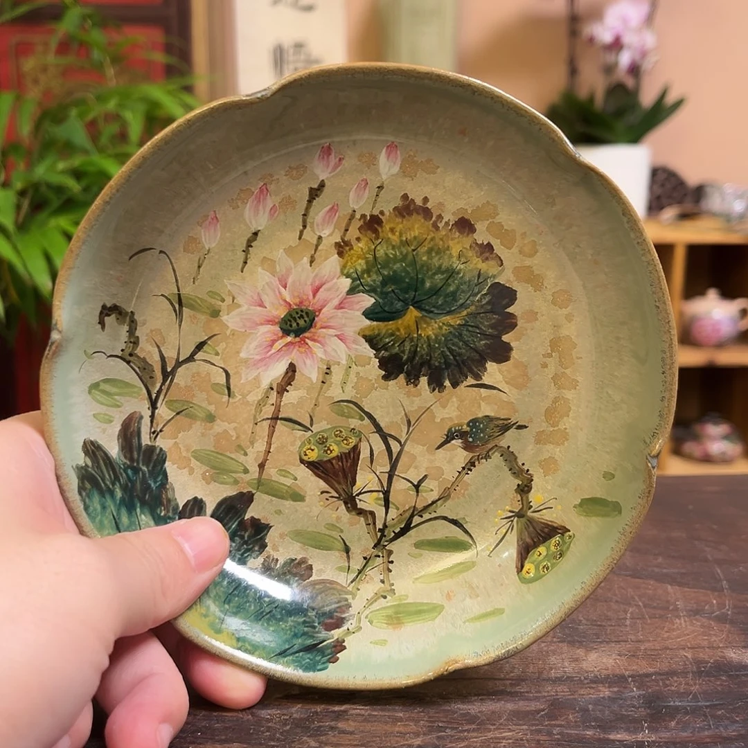 柴烧手工手绘陶瓷