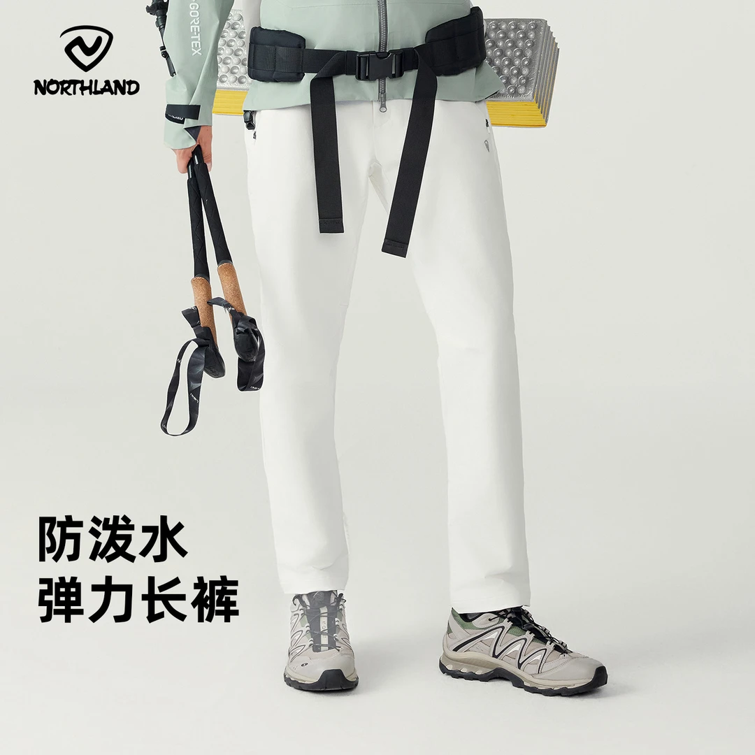 【跃峰】诺诗兰弹力长裤24防泼水休闲百搭登山长裤NTPEH2543S