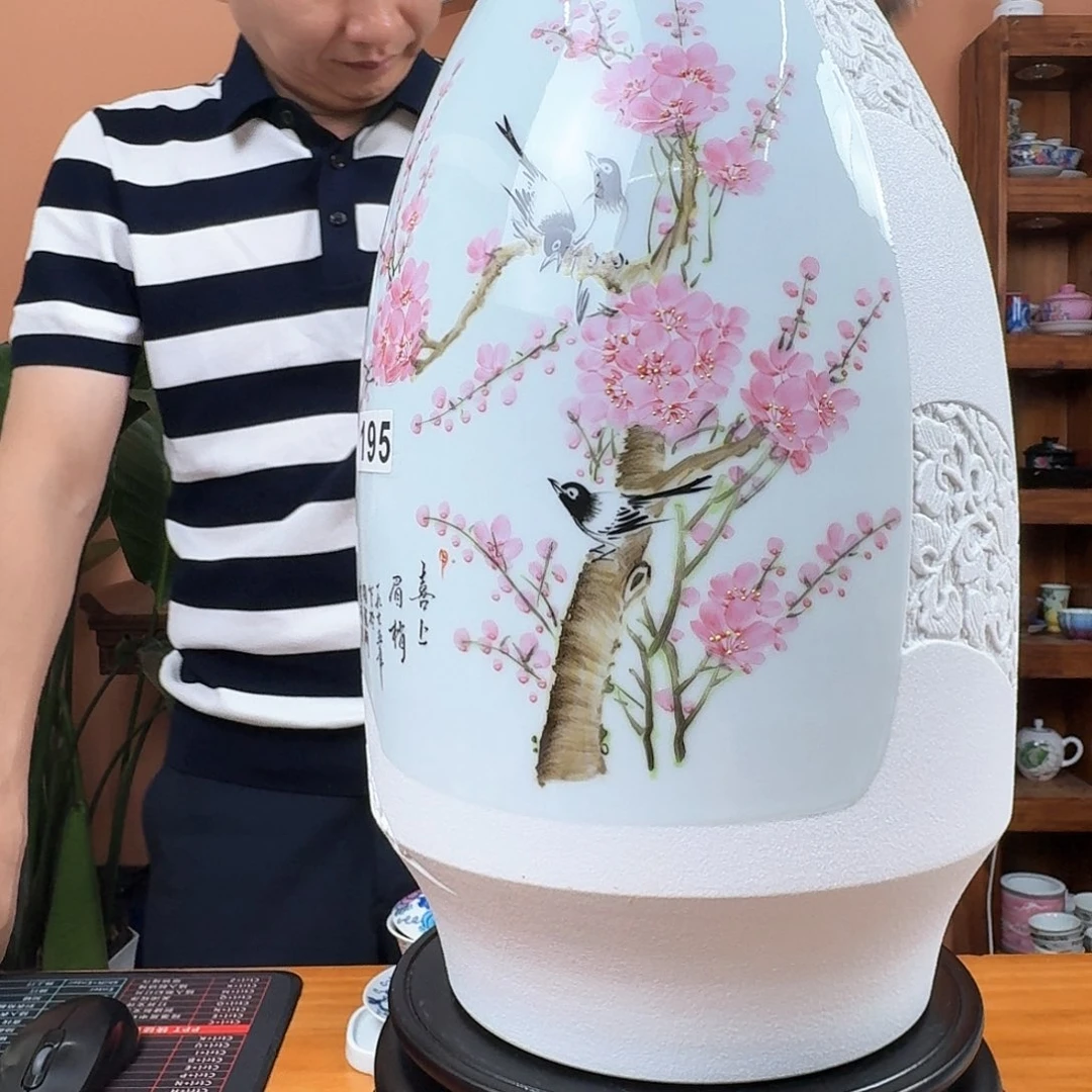 景德镇陶瓷手工手绘花瓶