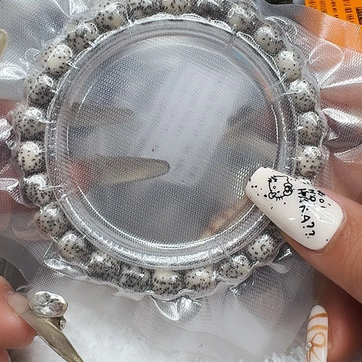 星月菩提手串403尽头卡姿兰黑灰星月菩提98桶单圈