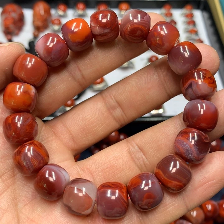 南红玛瑙手串未镶嵌13m m