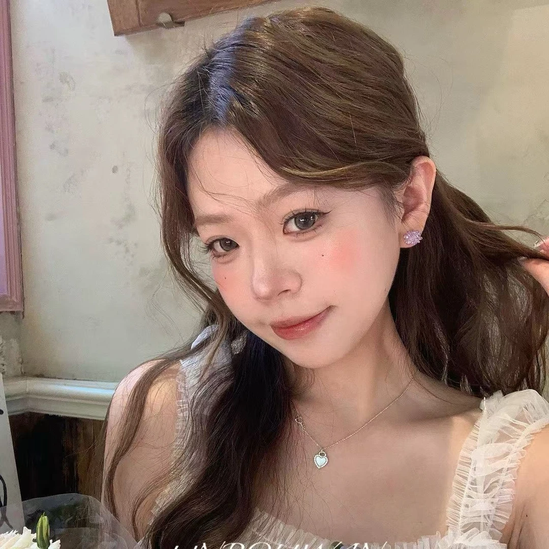 铜合金仿水晶耳饰  银针 多肉葡萄 冰冰耳钉E4217