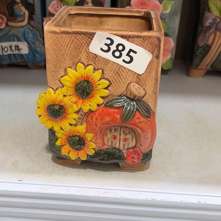 粗陶材质多肉花盆