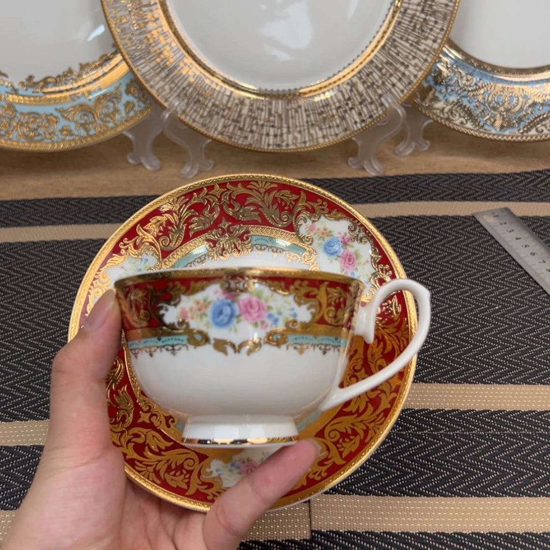 【闪购商品】瓷片220cc容量咖啡杯碟孤品微瑕