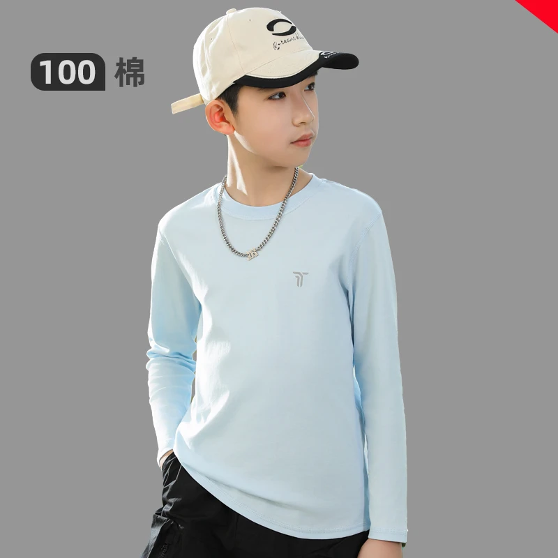 2025新款内搭上衣潮童装男童长袖t恤儿童纯棉春装打底衫春秋全棉