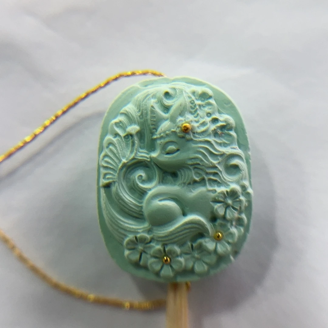 未镶嵌绿松石珠宝奇石